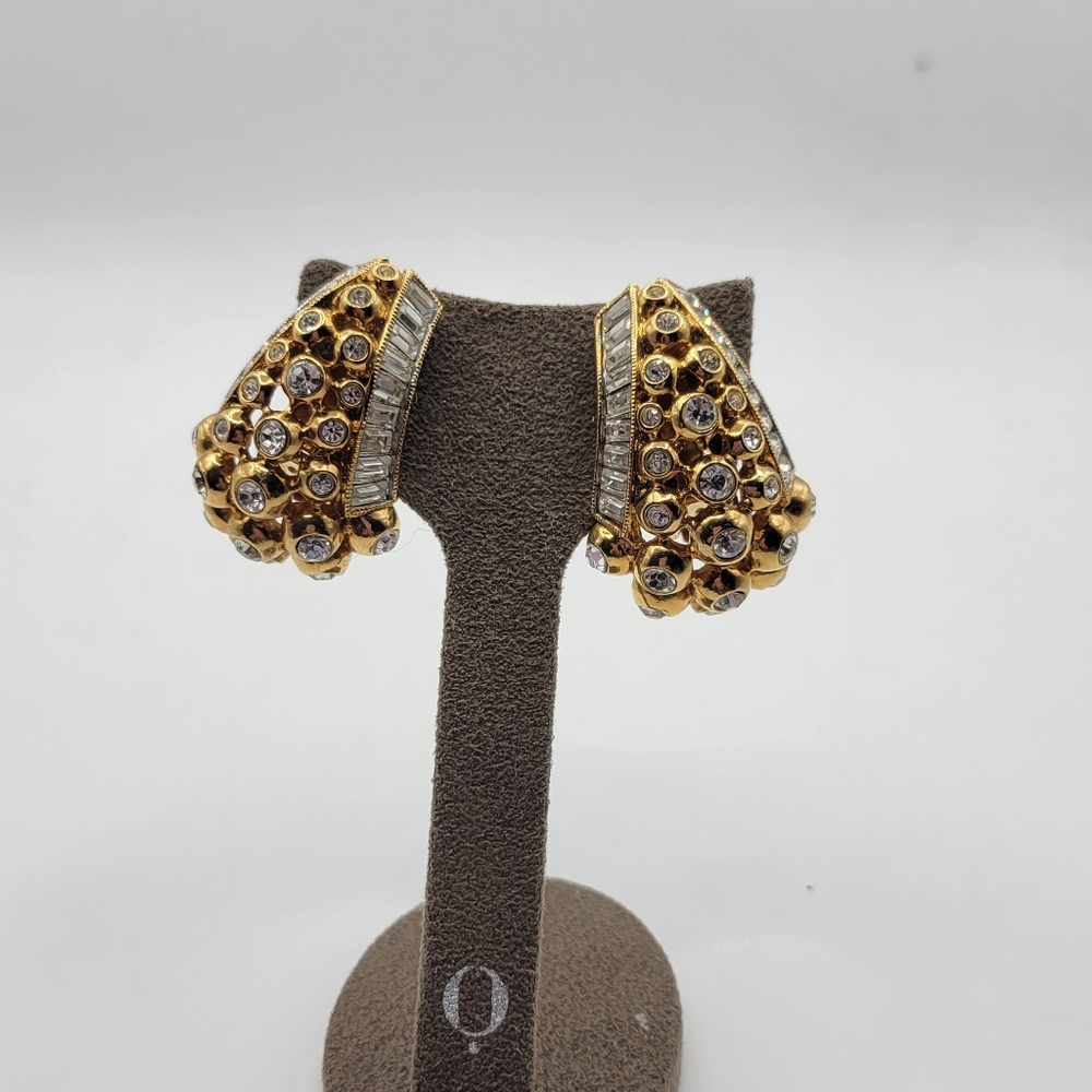 Elizabeth Taylor for Avon "Evening star" Clip on earrings